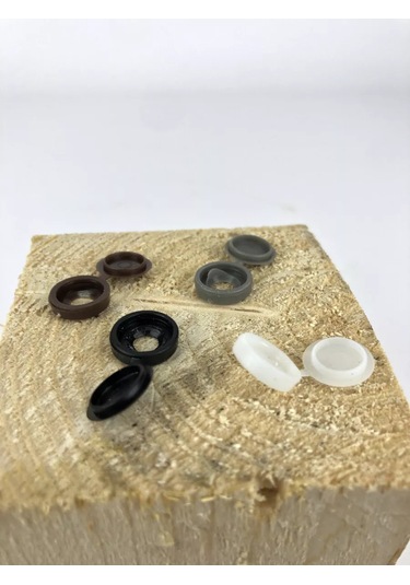 Frıends Company Mobilya Plastik Vida Kapakları 176285920 Kahverengi