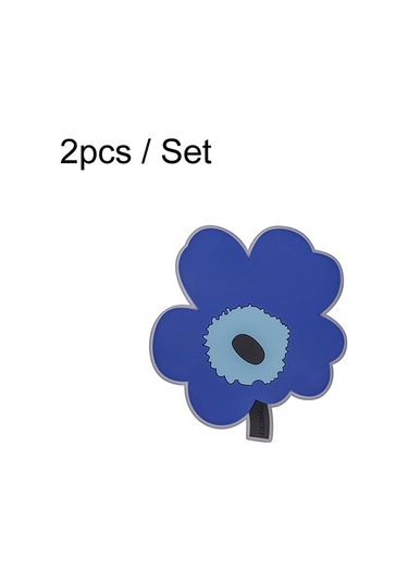 Sones 2 Adet / Set Ev Yaprak Isı Yalıtım Matı Mutfak Yüksek Sıcaklığa Dayanıklı Pişirme Yer Matları, Stil: Mavi Küçük Diğer