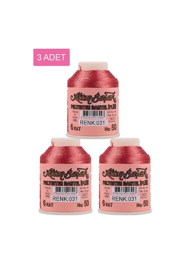 3 Adet Altınbaşak Oya Ve Dantel İpi 20 Gr - Royaleks - No: 031