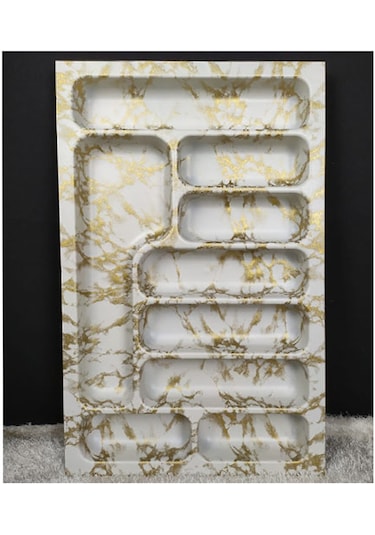 9 Bölmeli Kaşıklık Büyük Boy Royaleks-a1343 Asorti