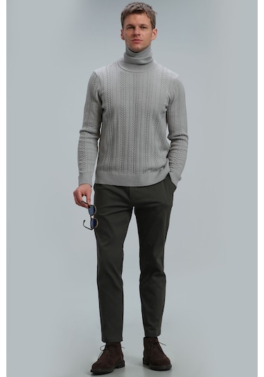 Lufian Tony Erkek Kazak Açık Gri 112090121100180 Açık Gri