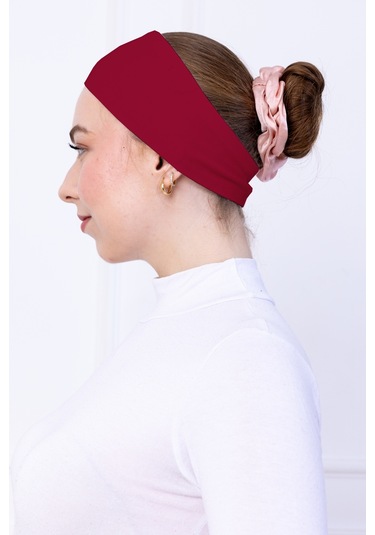 Kaymayan Silikonlu Bandana Bone Koyu Kırmızı - Kadın Tesettür Dikişsiz Kaymaz - Sportif Saç Bandı Koyu Kırmızı Kaymayan Silikonlu Bandana Bone Koyu Kırmızı - Kadın Tesettür Dikişsiz Kaymaz - Sportif Saç Bandı Koyu Kırmızı