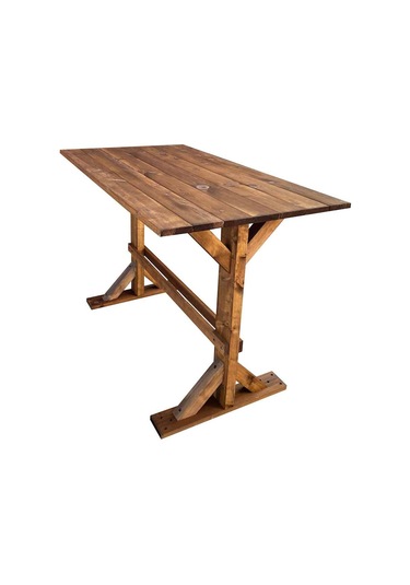 Weblonya Bahçe Masası Mutfak Yemek Masası 5141 (530024024) Koyu kahverengi