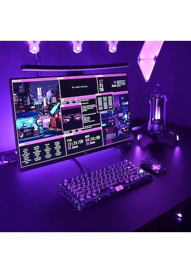 Gravastar Mercury V75 Lite He Hall Effect Manyetik Switch Gaming Klavye, Hot-swappable, Rapid Trigge