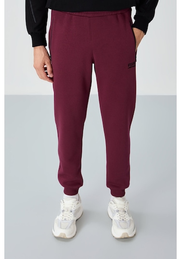 Tommy Life Cesar Erguvan Cepli Şardonlu Erkek Eşofman Alt - 84929 Mor