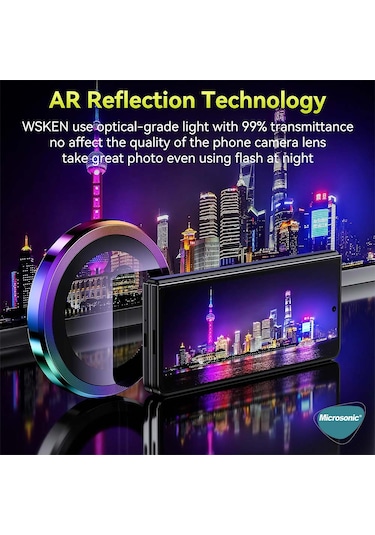 Microsonic Apple Uyumlu iPhone 17e Tekli Kamera Lens Koruma Camı Siyah