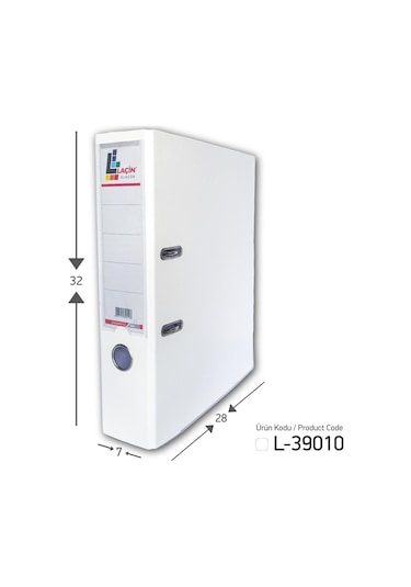 Laçin Klasör Beyaz Geniş 24 Adet 1 Koli