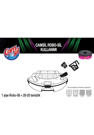 Camsil Robo-Sil Çam Yüzey Temizleyici 6 x 900 ML