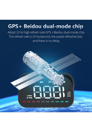 Maiyame 3.5 İnç Abs Siyah M23 Gps Geri Görüş Ekranı - Hız, Yön, Mesafe, Zaman, Stroboskop Işığı Ve Hız Aşımı Uyarısı