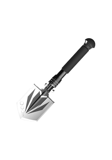 Katlanır Kürek Siper Kazma Aleti Testere Dişli/çivi Çıkarma Tasarımı/şişe Açacağı Bahçecilik Kamp Siyah