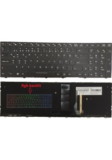 Nion Monster Abra A5 V12.1.2 V12.1.2 Uyumlu Notebook Klavye Siyah Rgb Aydınlatmalı Tr