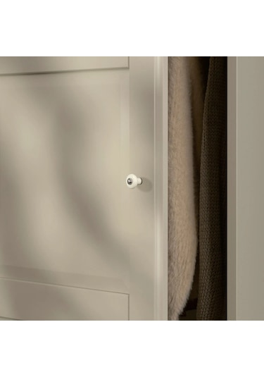Ikea Gri Modern Kapaklı Gardırop 250x60x201 Cm