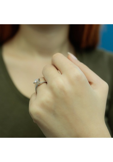 Lova Toplam 0,55 Karat Pırlanta Tektaş Yüzük - 1070059