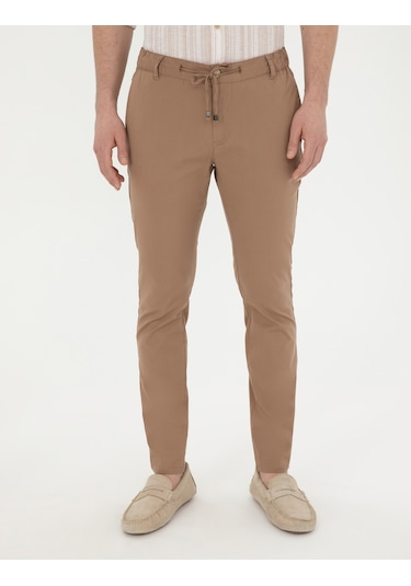 Pierre Cardin Erkek Pantolon Kanvas-chino 50285534-vr197 Sütlü Kahverengi