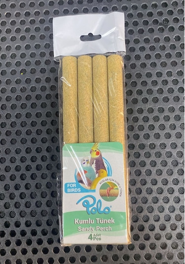 Polo Kuş Kumlu Tünek 4 Lü