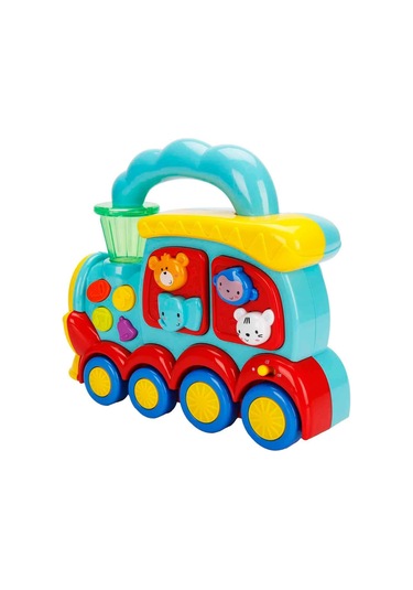 Sesli Ve Işıklı Küçük Tren Müzikli & Işıklı Bebek Oyuncağı, Hayvan Sesli Tren, Eğitim Oyuncağı