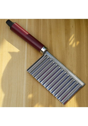 Patates Dalgalanma Bıçak Buruşuk Kesici Dalgalı Chopper Gümüş Gümüş