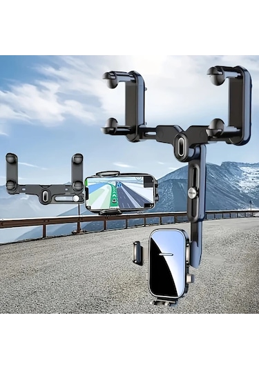 Sunshine011 2025 Araç Özel Siyah Abs Malzeme Sabit Titreşimsiz Telefon Tutucu