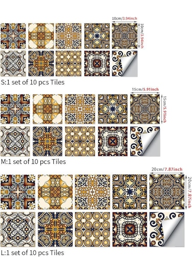 Turuncu&mor Kristal Çini Kendinden Yapışkanlı 3d Duvar Sticker Mutfak Duvar Kağıdı Duvar Re Odası Banyo Duvar Sticker Dğ. 56865522 Diğer