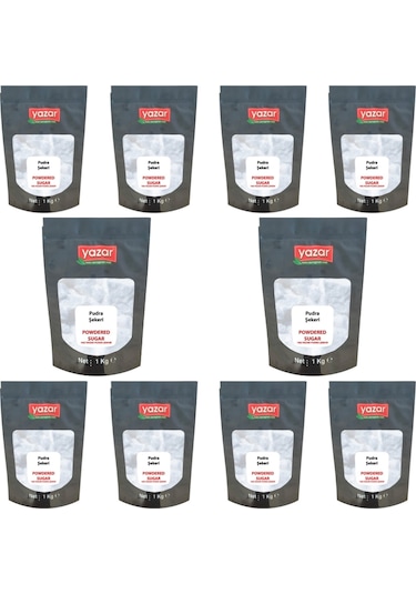 1 Kg X 10 Paket Yazar Pudra Şekeri