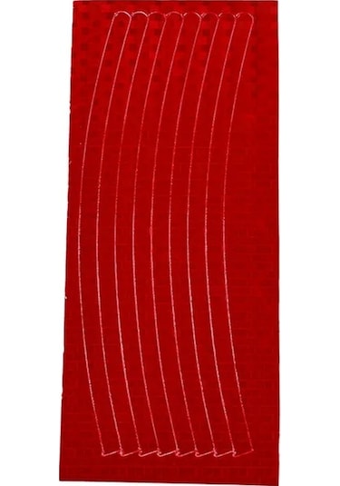 Kırmızı 1 Adet 8 Çıkartma -bisiklet Çıkartmaları Yansıtıcı Bant Floresan Mtb Bisik Şeritleri Bisiklet Kaskı Bisiklet Aks. 44383220 Kırmızı