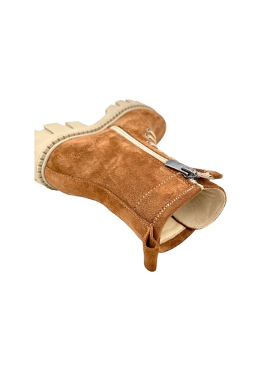 Su Geçirmez Süet Deri Genç Kız Çizme Tarçın Tarçın