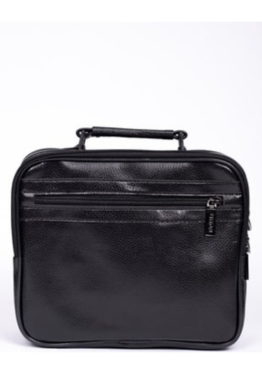 Moda Çanta Erkek Siyah Moda Bu-42 Suni Deri Askılı Çanta Moda Bu-