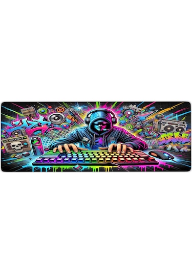 Gaming Oyuncu Xl Mouse Pad Kaydırmaz Dikişli 80 30 Cm Mousepad 20