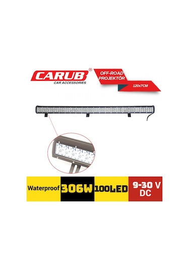 Carub Off-road Projektör 9-30v 306w 120x7 Cm 100 Led Br4203275