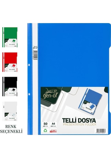 Gen-of Telli Dosya A4 50'li Paket