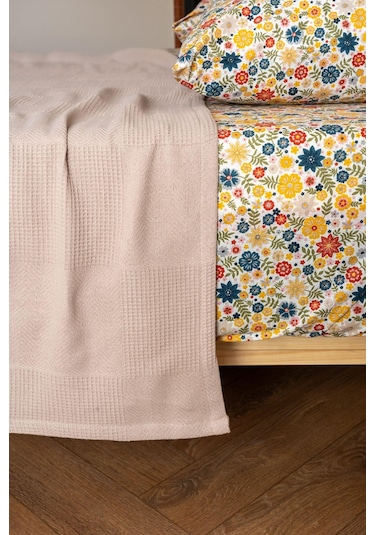 Soley Serenity %100 Pamuk 220 X 240 Cm Battal Boy Pike Bej