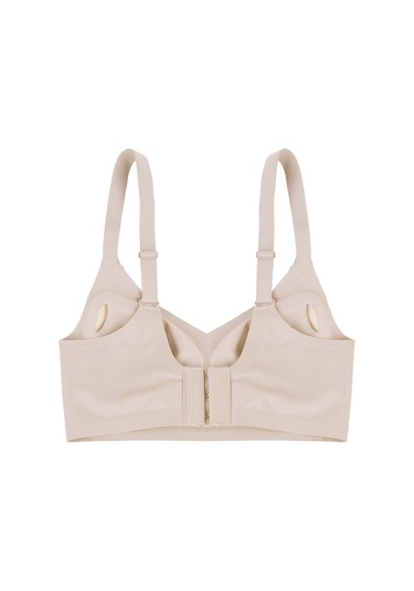 Balensiz Lazer Dikişsiz Görünmez Çıkarılabilir Pedli Toparlayıcı Sütyen Ekru