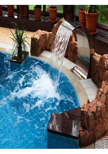 DEV PASLANMAZ 400x1000 mm Lüks Model Havuz Şelale AISI 304 Kalite