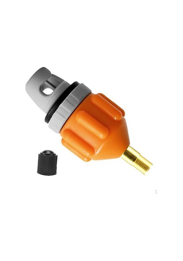 Turuncu Kürek Kurulu Şişme Yatak Kano Ve Kano Pompası Hava Valfi Şişirilmiş İçin Kompresör Adaptör Dönüştürücü