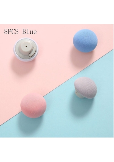 Blue-8pcs Mantar Yatak Çarşafı Yorgan Klipsi Kaymaz Klipler Battaniye Klipsi Elbise Mandalları Kapakları Raptiye Klip Tutucu Sac Kapak Tutucu