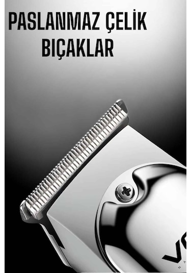 Tıraş Makinesi Paslanmaz Çelik Taraklı Güçlü Motor