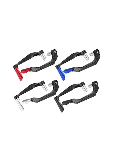 MOTOSİKLET MANET KORUMA ALEMİNYUM (KARBON DESEN) MAVİ