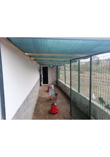 Morilu Bahçe Filesi - 95'lik Bahçe Gölgelik - Şeritli Halkalı - Bahçe Çit Filesi - Yeşil Gölgelik File Çit