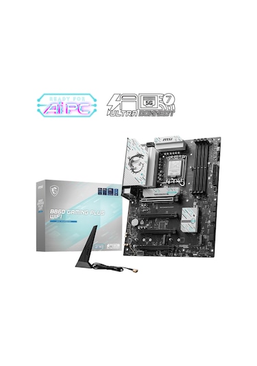 MSI MB B860 Gaming Plus WIFI 8600 MHz Ddr5 Soket LGA 1851 ATX Anakart