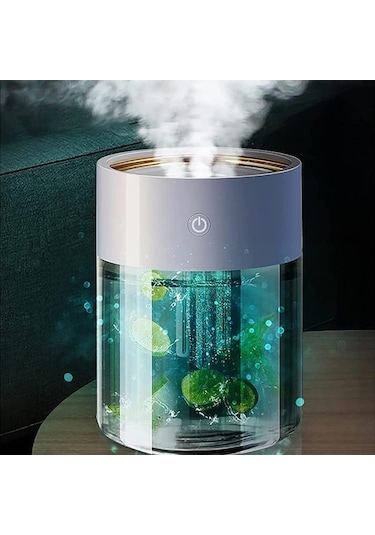 Ezere Led Işıklı 3 Üfleme Kanallı 2L Su Kapasiteli Hava Nemlendirici