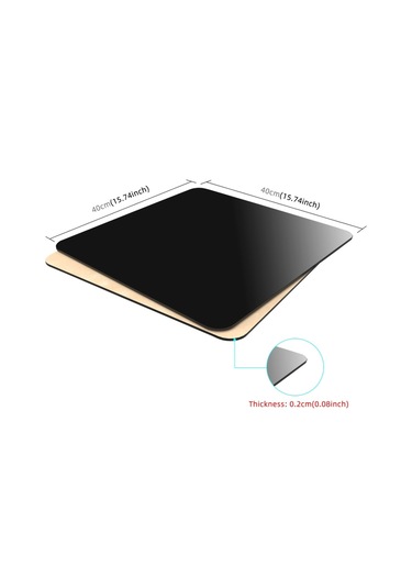 Puluz Fotoğrafçılık Akrilik Yansıtıcı Arka Plan Kartı  40 CM Siyah