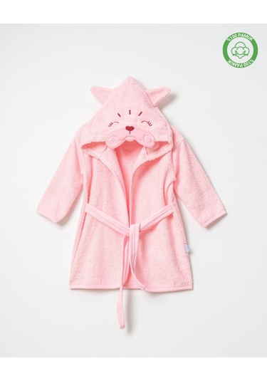 Kedicik Bornoz Pembe