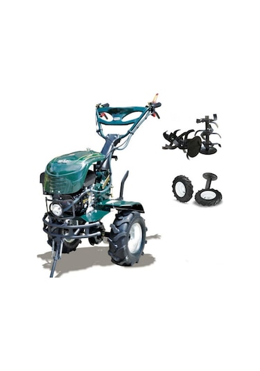 Kaan 26 S Delux 7 HP 2+1 Benzinli Çapa Makinesi + Çapa Alt Grubu + Teker Takımı + Karık Açma