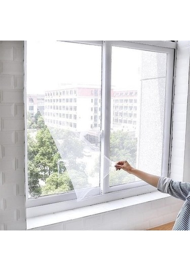 Büro Ev Ofis Yazlık İçin Çift Kanat Cam Pencere Kapı Sinekliği