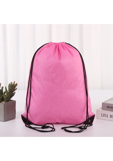 Yunboo Pembe Nylon Çekmeceli Sırt Çantası - Su Geçirmez, Dayanıklı, Ev Kullanıma İdeal, Logo Özelleştirilebilir Pembe