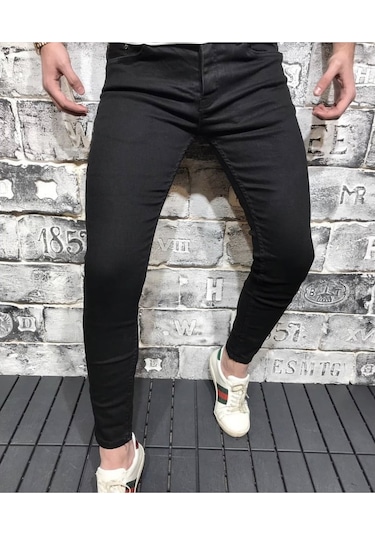 Skinny Fit Likralı Bilek Boy Jean Erkek Kot Pantolon (327665683)