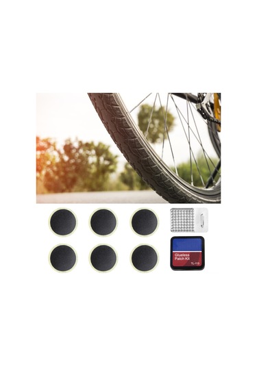 Fosenze Duutı Bisiklet Lastik Tamir Seti, Sıvıksız, Dağ Ve Yol Bisikletleri İçin, Siyah, Kolay Kullanım, Taşınabilir Aksesuar