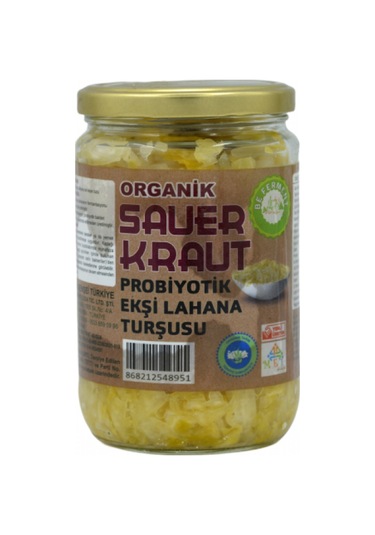 Beferment Organik Sade Saurkraut Ekşi Lahana Turşusu 660 G