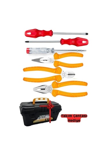 Pense Tornavida Seti 7 Parça Usta Çantası