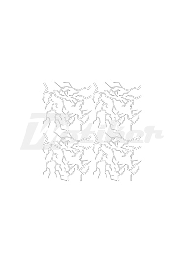 Mondial Drift L Orta Şase Şimşek Sticker Etiket Modeli Beyaz 24 Parça Şimşek
